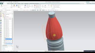 Siemens Nx tutorial 3D Bottle design  CAD in NX siemens 10 PLM unigraphic [upl. by Arata297]