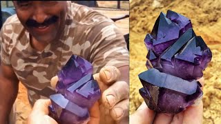 Digging for Top Quality World Class Amethyst Quartz Crystals in South Carolina [upl. by Talyah801]