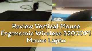 Review Vertical Mouse Ergonomic Wireless 3200DPI Mouse Laptop Komputer Gaming Wireless Silent  Mos [upl. by Zane]