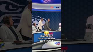 Björn Werner trägt Coach Esume aus dem RTLNFL Studio 😂 [upl. by Oranneg]