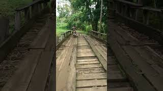 Wood bridge in our baranggay bridge woodbridge [upl. by Rabi]