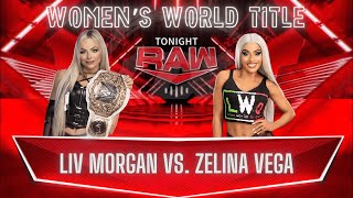 WWE 2k24 FULL MATCH  Liv Morgan vs Zelina Vega  Womens World Title Match [upl. by Paulette]