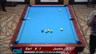 CSI 2013 US Open One Pocket Strickland vs Hall [upl. by Havens]