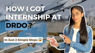 How to get internship at DRDO  Step by Step Process with Emails and Templates  Apply Online [upl. by Stamata275]