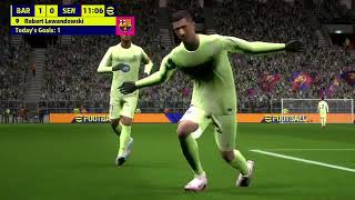 Barcelona Vs Sevilla 51 All Goals Highlight Efootball Gameplay [upl. by Haidabo]