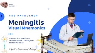 Meningitis Pathology  Visual Mnemonics  Morphology  CNS Pathology  Crack NEET PG USMLE MBBS [upl. by Ghassan]