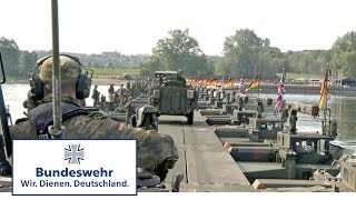 Bundeswehr bei Anakonda 2016 Rekordverdächtiger Brückenschlag [upl. by Yelserp]