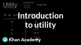 Introduction to utility  APⓇ Microeconomics  Khan Academy [upl. by Bumgardner]