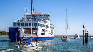 Safe boating around the Wightlink Lymington ferry [upl. by Mattias]