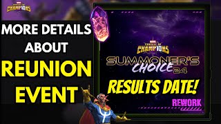 MCOC  REUNION EVENT FULL DETAIL SUMMONERS CHOICE 2024 RESULTS😱  GIVEAWAY RESULTS😍 amp MORE [upl. by Fabozzi151]