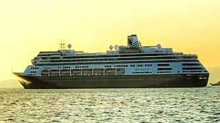 Ms Zaandam Cruise Ship leaves Port of Spain Trinidad  Ship Arrivals [upl. by Ecnahoy]