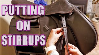 How to Put Stirrups on an English Saddle [upl. by Agathe]