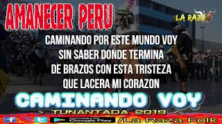 AMANECER PERU  CAMINANDO VOY TUNANTADA 2019 Letra Video Lyrics [upl. by Antonino]