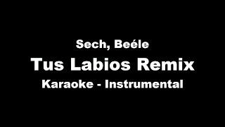 Sech Beéle  Tus Labios Remix  Karaoke  Instrumental [upl. by Cryan]