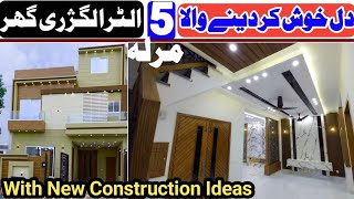 5 Marla Ultra Luxury Designer House for Sale in Lahore  Modern Design House Tour Installment Home [upl. by Fauver248]