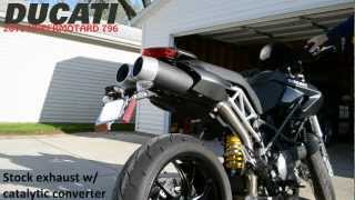 Ducati Hypermotard 796 w LeoVince Cat Eliminator [upl. by Enrika707]