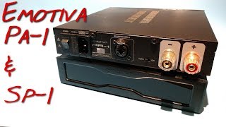 Emotiva PA1 amp SP1 Z Reviews mini monoblocks   O [upl. by Margarita435]