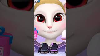 Angela Christmas outfit and make up talkingtom2andtalkingangela2 funny talkingangela [upl. by Jillana461]