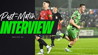 PostMatch Interview  Bunker postYork City win [upl. by Aylat]