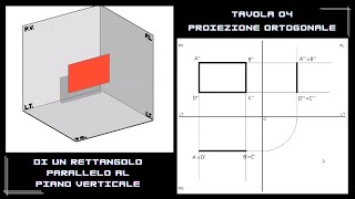 Proiezione ortogonale di un rettangolo [upl. by Leda]