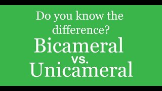 Difference between Unicameral and Bicameral legislature [upl. by Liarret23]