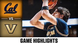 Cal vs Vanderbilt Game Highlights  202425 ACC Mens Basketball [upl. by Prudi]