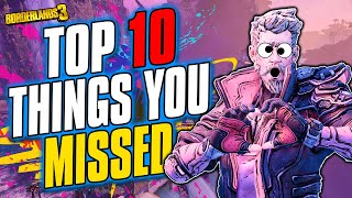 Borderlands 3  TOP 10 Features You Might Have Missed [upl. by Agiaf]