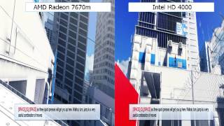 Switchable Graphics  Intel HD 4000 vs AMD Radeon 7670m [upl. by Helfant]