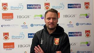 Leon Broadhurst  Stourbridge FC v Kettering Town  Post Match Interview [upl. by Ahsykal159]