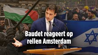 Thierry Baudet reageert op rellen Amsterdam  FVD [upl. by Esiuqcaj]