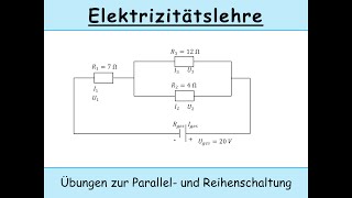 Spannung und Strom in Reihen und Parallelschaltung  Beispiele einfach  Physik Mittelstufe [upl. by Arobed724]