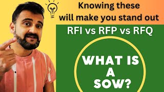 RFP vs RFQ vs RFI [upl. by Karr425]