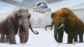 WOOLLY MAMMOTH VS MASTODON  CENOZOIC TOURNAMENT  JURASSIC WORLD THE GAME [upl. by Mcconnell]