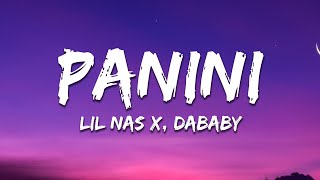 Lil Nas X  Panini ft DaBaby Lyrics [upl. by Moazami26]