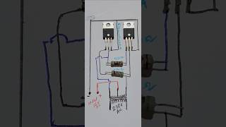 Make power invertercircuit diagram electronic youtubeshorts [upl. by Elok]