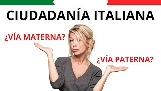 CIUDADANÍA ITALIANA POR VÍ A MATERNA O PATERNA EN 2024 [upl. by Notlrac132]