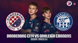 JBNPL U15 Dandenong City VS Oakleigh Cannons [upl. by Buchbinder]