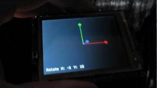 mikroMMB PIC32 Accelerometer Demo [upl. by Kendre154]