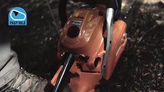 See how the Fast Idle function works on an ECHO chainsaw [upl. by Sams]