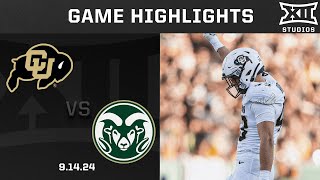 Colorado vs Colorado State Highlights  2024 Big 12 Football [upl. by Funk898]