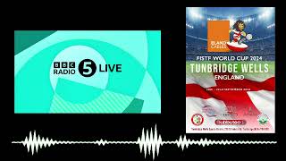 Stewart Grant Talks Subbuteo FISTF World Cup On BBC Radio 5 Live Breakfast 2392024 [upl. by Violet684]