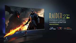 Microdigit® RAIDER 27quotVA Premium Curved Gaming Monitor  MD0127GMC [upl. by Winonah455]