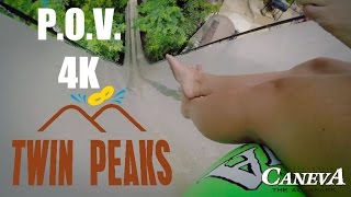 TWIN PEAKS POV 4K  Caneva Aquapark  Canevaworld 2016 [upl. by Siramed231]