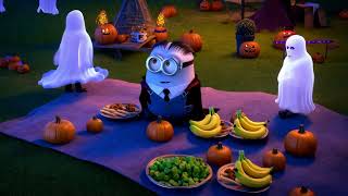 Halloween Minions Ghostly Pumpkins and Giant Bananas [upl. by Yerfej]