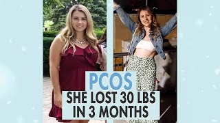 How Victoria Lost 30 Pounds with PCOS  Her 5 tips for PCOS weight loss [upl. by Dygal]