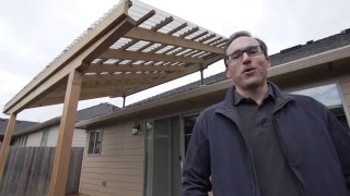 Building a Pergola with SkyLift Roof Riser Hardware [upl. by Natfa]