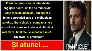 Eram în drum spre un interviu de angajare pentru viața mea de la 40 de ani Am ajutat un bătrân [upl. by Enileuqcaj]