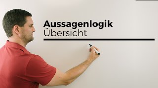 Aussagenlogik Übersicht Konjunktion Disjunktion Äquivalenz Verneinung Implikation  Daniel Jung [upl. by Komsa575]