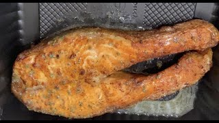 Easy Airfryer Salmon Steaks  Oven buttery Salmon Steaks  How to make buttery salmon [upl. by Sadirah]