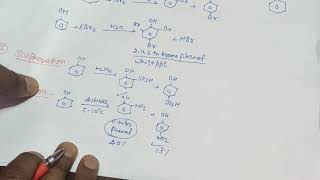 Electrophilic substitution reaction of phenol class 12 chemistry [upl. by Alastair153]